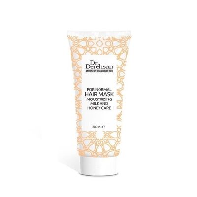 Hair Mask with Milk and Honey - moisturizing, for normal hair, 200 ml