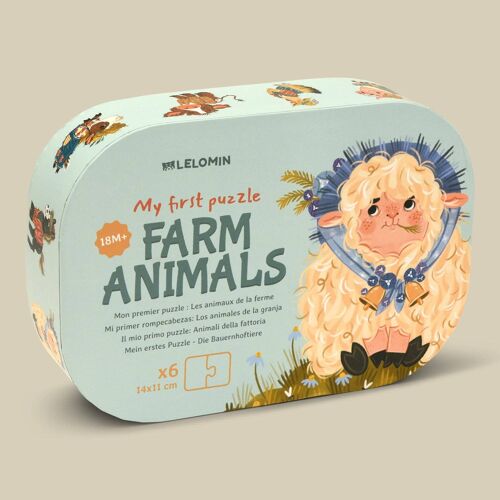 Farm Animals Jigsaw Puzzles in a Box