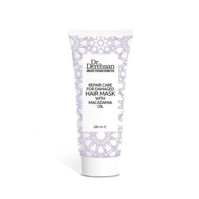 Mascarilla Capilar con Aceite de Macadamia - reparadora, para cabello dañado, 200 ml