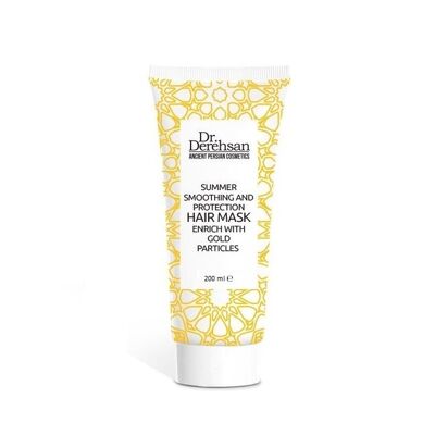 Masque Capillaire aux Particules Dorées - lissage et protection d'été, 200 ml