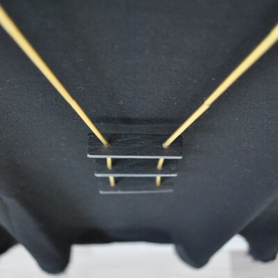 Collana lunga ottone - ETHNO5