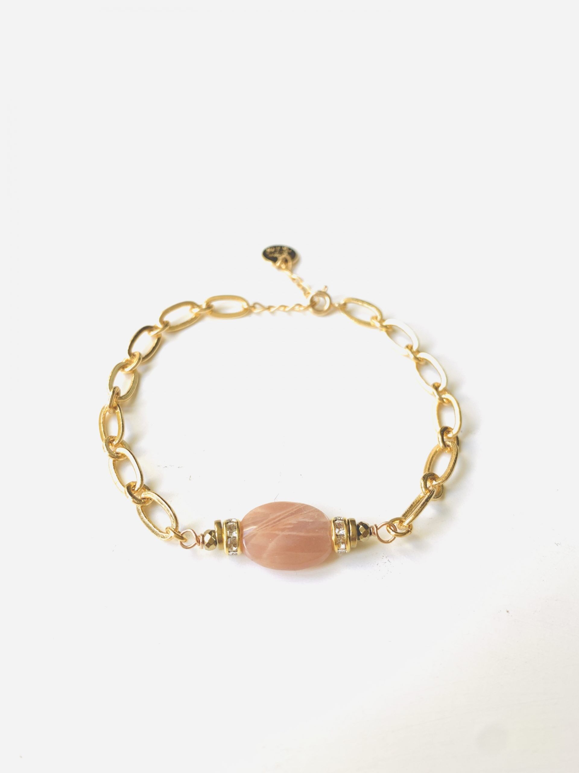 BRACCIALE PAISLEY ARANCIONE MOONSTONE