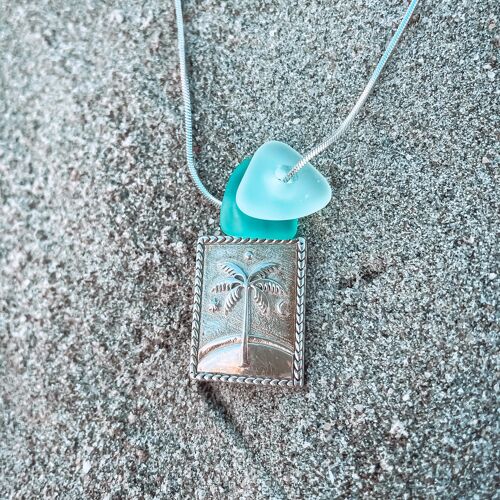 Sea glass My Loves Ketting Silver