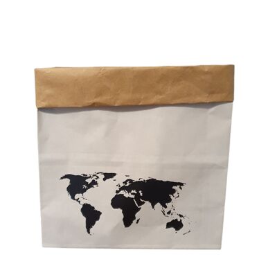 Cadeauverpakking - Paper Bags Wereldkaart(10 stuks)