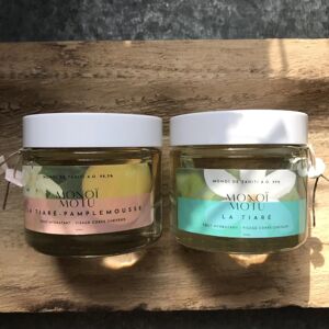 COFFRET : DUO de MONOÏ ET GOMMAGE - Tiaré & Tiaré-Pamplemousse