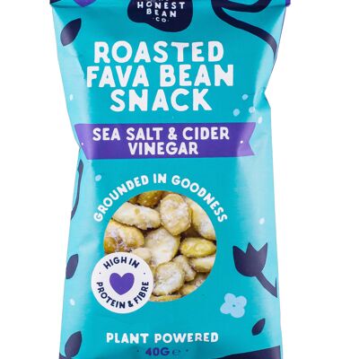 Roasted Fava Bean Snack 'Sea Salt & Cider Vinegar' 40g
