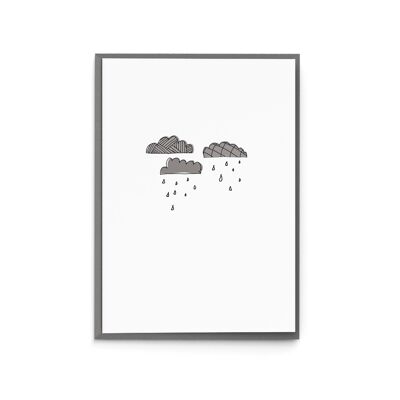 Carte de voeux "jours de pluie"