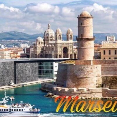 Magnet photo - Marseille monument / bateaux