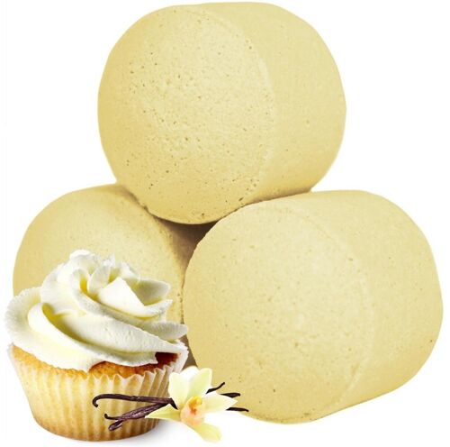 Mini Boules de bain - Cupcake vanille