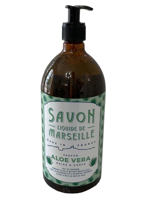 Savon de Marseille liquide 1L - Aloe vera