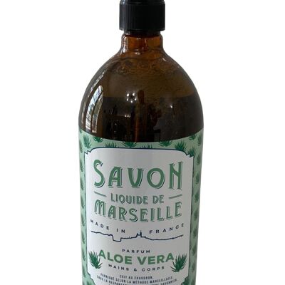 Savon de Marseille liquide 1L - Aloe vera