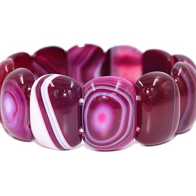 Bracelet Agate - Rose