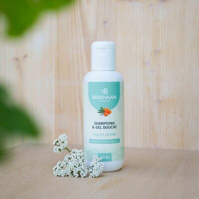 2 in 1 Shampoo and shower gel - intense vitality - Enriched with sea buckthorn oil - 250 ml