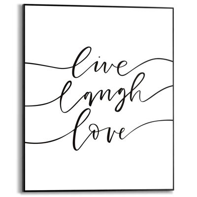 Cornice Slim Live Laugh Love 40x50 cm