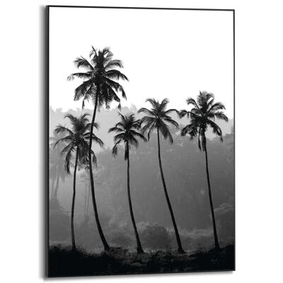 Cadre fin palmiers hauts 50x70 cm