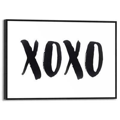 Cadre fin XOXO 30x20 cm