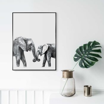 Cadre Slim Elephant Love 30x40 cm 2