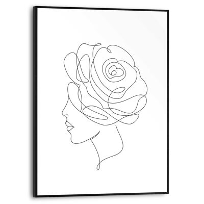 Slim Frame Woman Drawing 30x40 cm