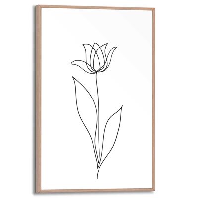 Cadre fin Tulip Lines 20x30 cm