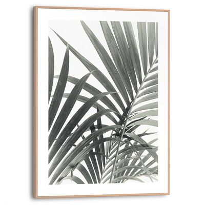 Cadre fin feuilles de palmier 30x40 cm