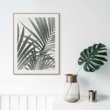 Cadre fin feuilles de palmier 30x40 cm 2