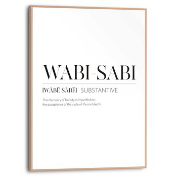 Cadre fin Wabi Sabi 30x40 cm 1