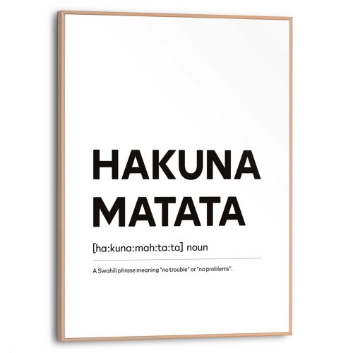 Slim Frame Hakuna Matata 30x40 cm