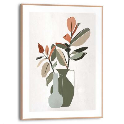 Slim Frame Botanical Illustration 30x40 cm
