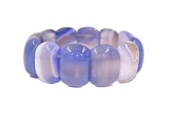 Bracelet Agate - Bleu Clair 1