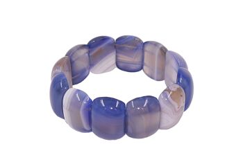 Bracelet Agate - Bleu Clair 2