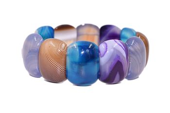 Bracelet Agate - multicolore 1