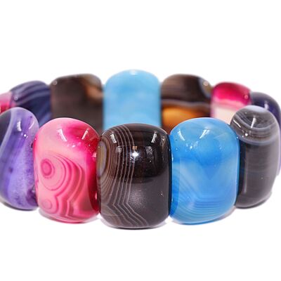 Bracelet Agate Multicolore