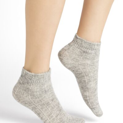 Chaussettes Courtes Alpaga Gris clair