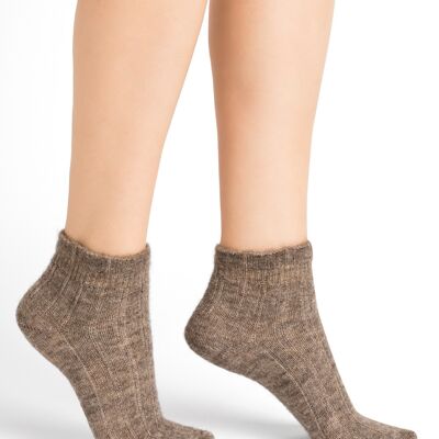 Chaussettes Courtes Alpaga Beige