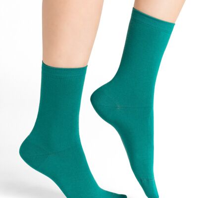 Chaussettes 97% Coton Unies Menthol