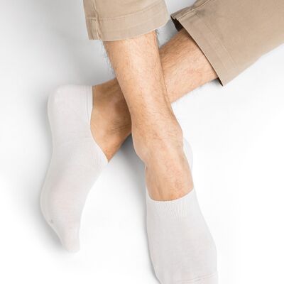 Chaussettes Invisibles Coton Protège-Pieds Blanc/blanc
