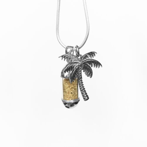 Laguna Beach Pendant Palm Tree Silver