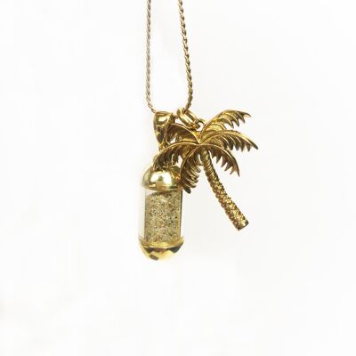 Laguna Beach Pendant Palmtree Gold