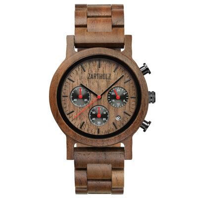 Classic chronograph walnut