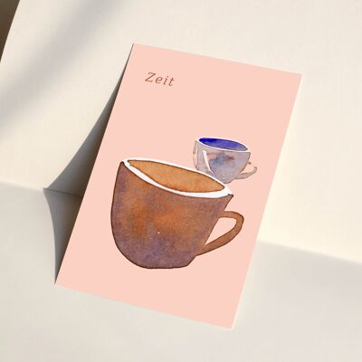 Postkarte "Zeit"