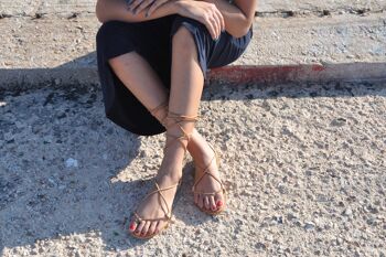 Sandales grecques, sandales en cuir femmes, sandales en cuir, femmes - Natural Tan_Stimfilos Sandal 2