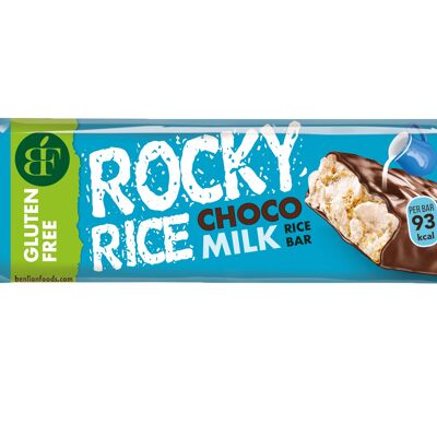 Boite de 5 barres de riz souffle / rocky rice chocolat au lait