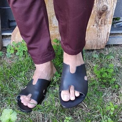 Sandali da uomo - Abbronzatura naturale - Sandalo Astros
