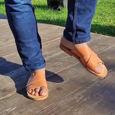 Men sandals, gift for him - White - Astalos Sandal