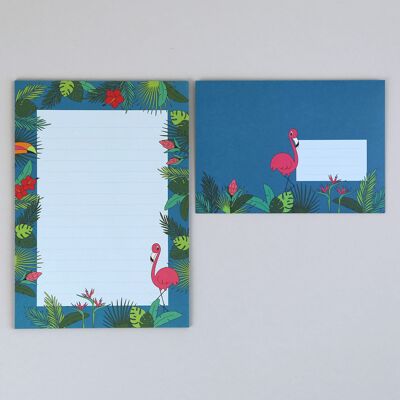 Briefpapier-Set A5 Flamingo Fiona