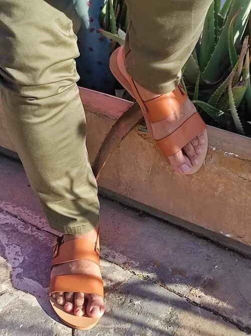 Sandals for men mens sandals gladiator sandals mens - Brown - Sandal 2