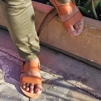 Sandals for men mens sandals gladiator sandals mens - Black - Sandal 2