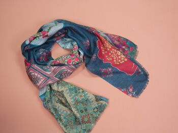 Foulard en laine et soie - Ruby Orient 2