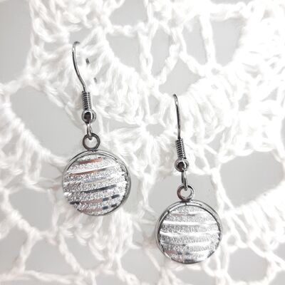 Glam Chic Earrings - "Lucy" - Silver