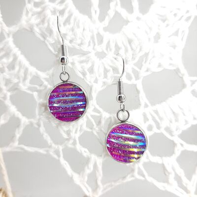 Glam Chic Earrings - "Lucy" - Violet